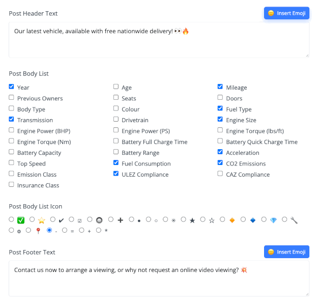 MotorDesk - Car Sales Automated Social Media - Post Templates