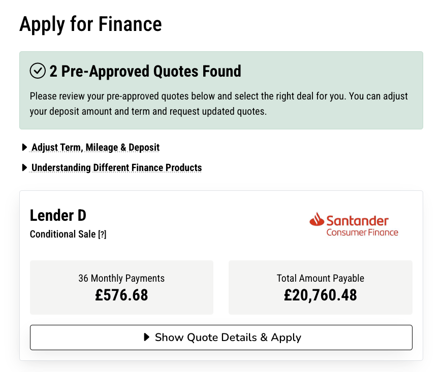 MotorDesk - Car Sales Online Finance Application